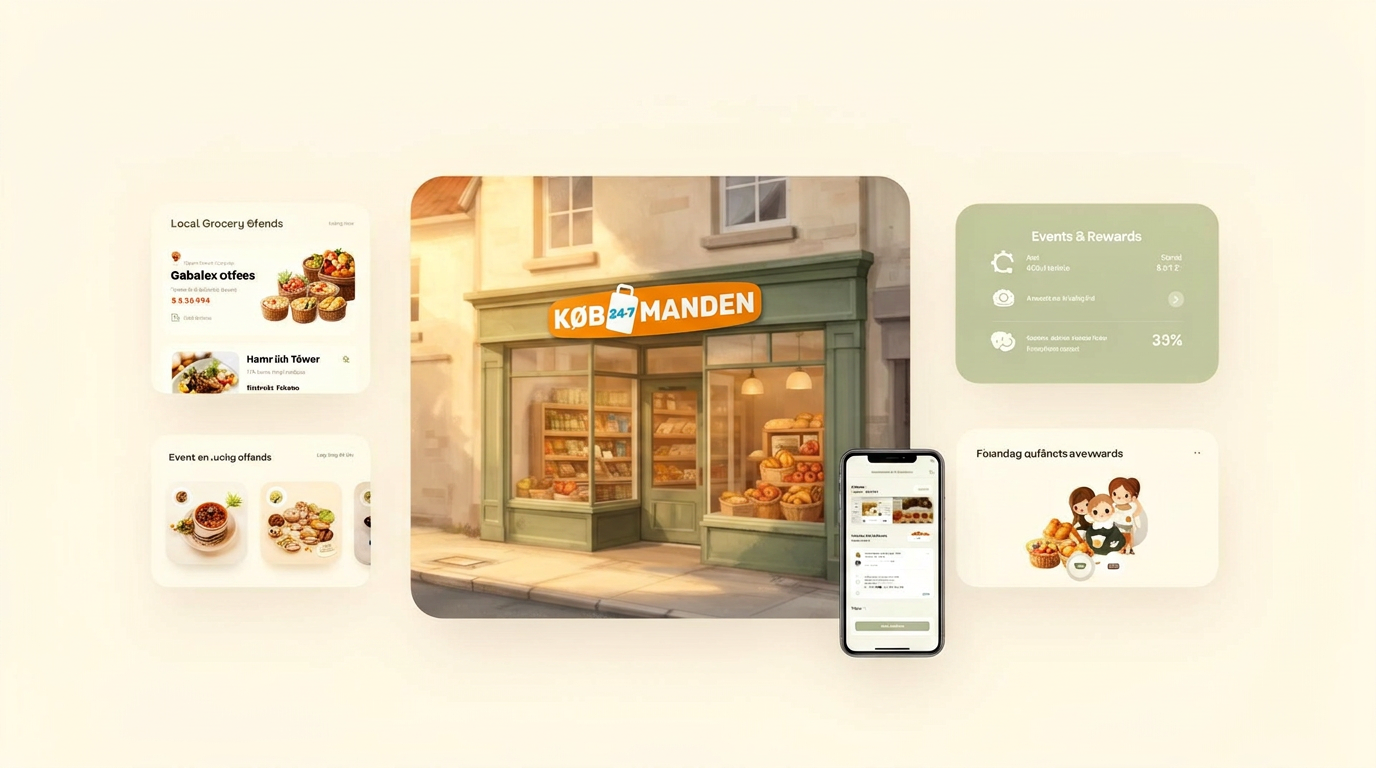 Lokal købmand med digital platform